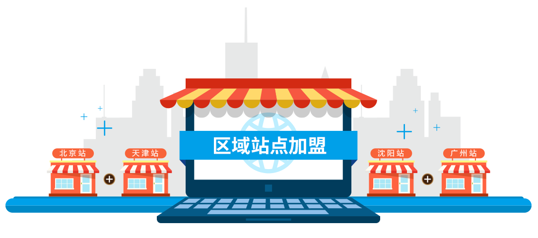 区域站点加盟  迅速扩展平台